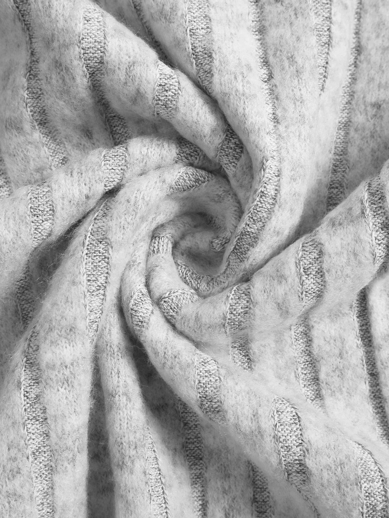 Women's Plain Split Thigh Ribbed Bodycon Dress, Casual Long Sleeve Dress for Fall and Winter.